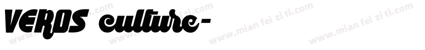 VEROS culture字体转换